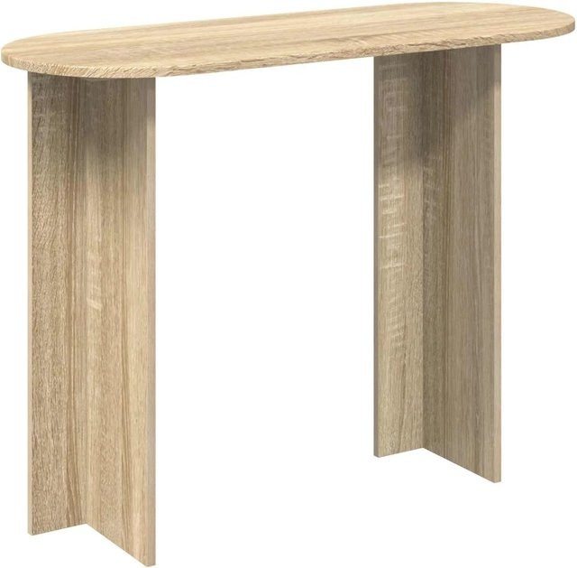 vidaXL Konsolentisch Sonoma-Eiche aus Holzwerkstoff mit Holzmaserung, B/T/H: 100 x 39,5 x 75 cm - Bild 1
