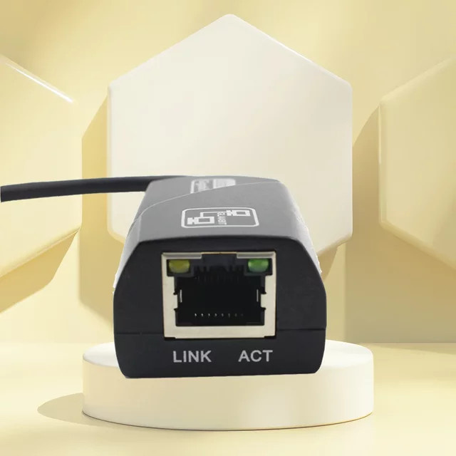 YiFanHeRong USB 3.0 auf Gigabit LAN Netzwerkadapter, Ethernet-RJ45-Netzwerkkarte für PC, Schwarz - Bild 1