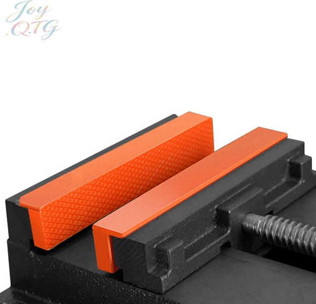Magnetische Weichgummi-Backenauflagen in Orange für Metall-Schraubstöcke und Werkbankmaschinen, 1 Paar - Bild 1