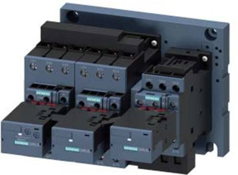 Siemens Stern-Dreieck-Kombination 3RA2434-8XF32-1AL2 mit 3 Schließern, 690 V/AC, grau - Bild 1
