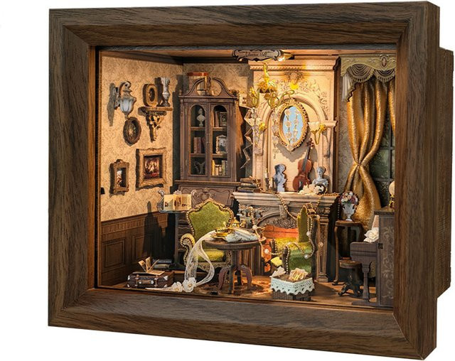 Tinamic Glimmer Hall Fotorahmen Casa, 3D Puzzle Puppenhaus, Holz, Fantasy - Bild 1