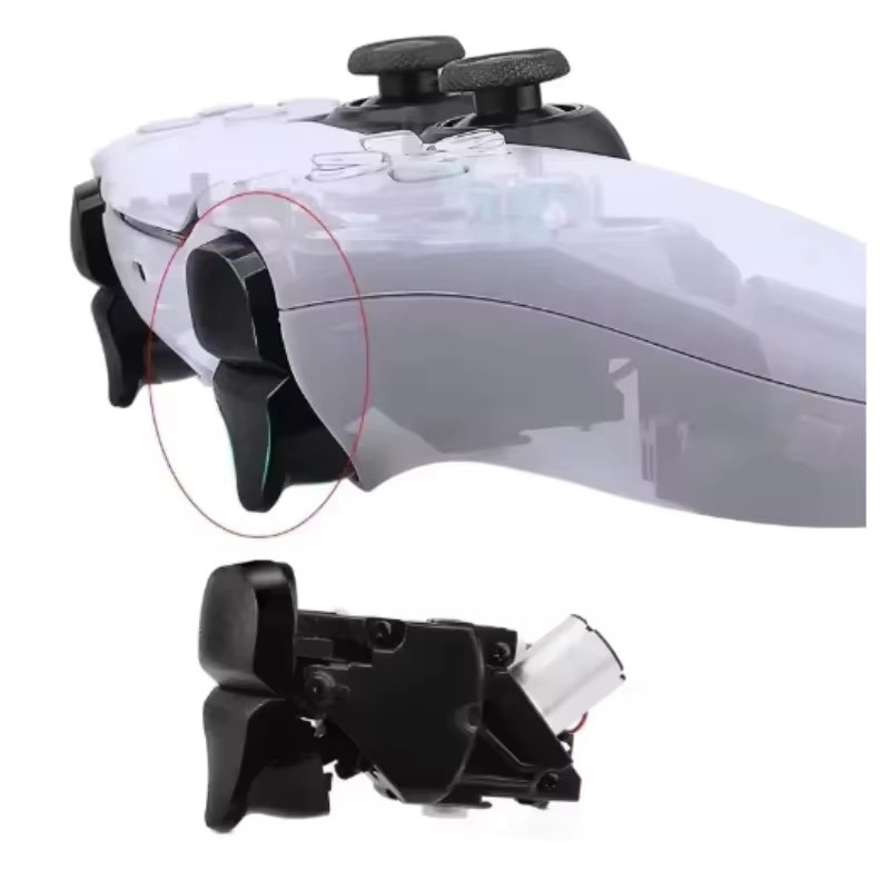 VGBUS Auslöseknöpfe für PS5 Dualsense Controller, Linke und Rechte Trigger-Tasten R1 R2 L1 L2 BDM-010 020 030, Schwarz - Bild 2