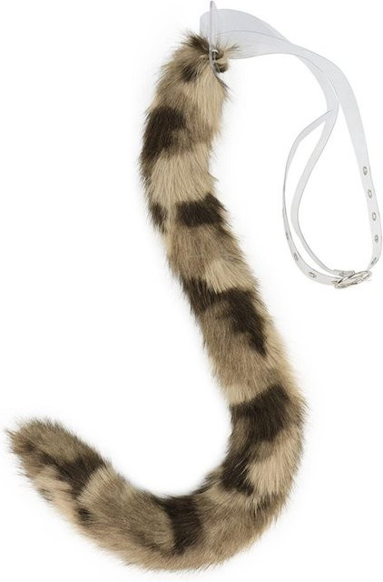 YIRAN Leopard Luchs Schwanz, Cosplay Requisiten, Weiß, 80cm - Bild 1