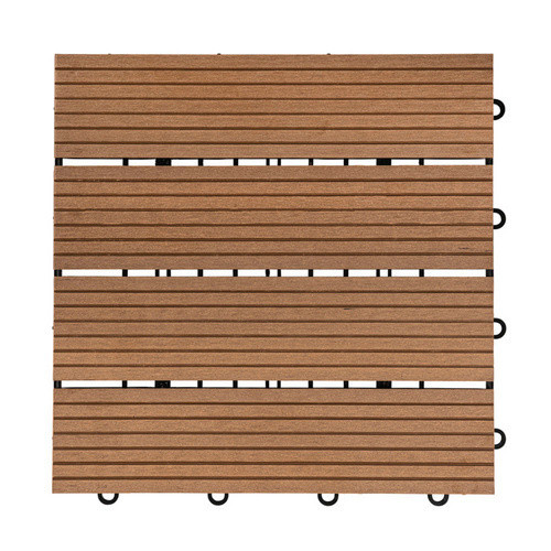 Home Deluxe Klickfliesen WPC Bavaro in Teakfarbe, 9 m² (B/T/H: 30 x 30 x 2,2 cm) - Bild 4
