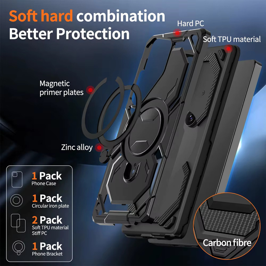 Sagsafe Armor Magnetische Schutzhülle für Samsung Galaxy S26 S25 S24 S23 Plus Ultra FE Edge A56 A55 A36 A35 A26 A25 A16 A15 A06 mit kabellosem Laden - Bild 4