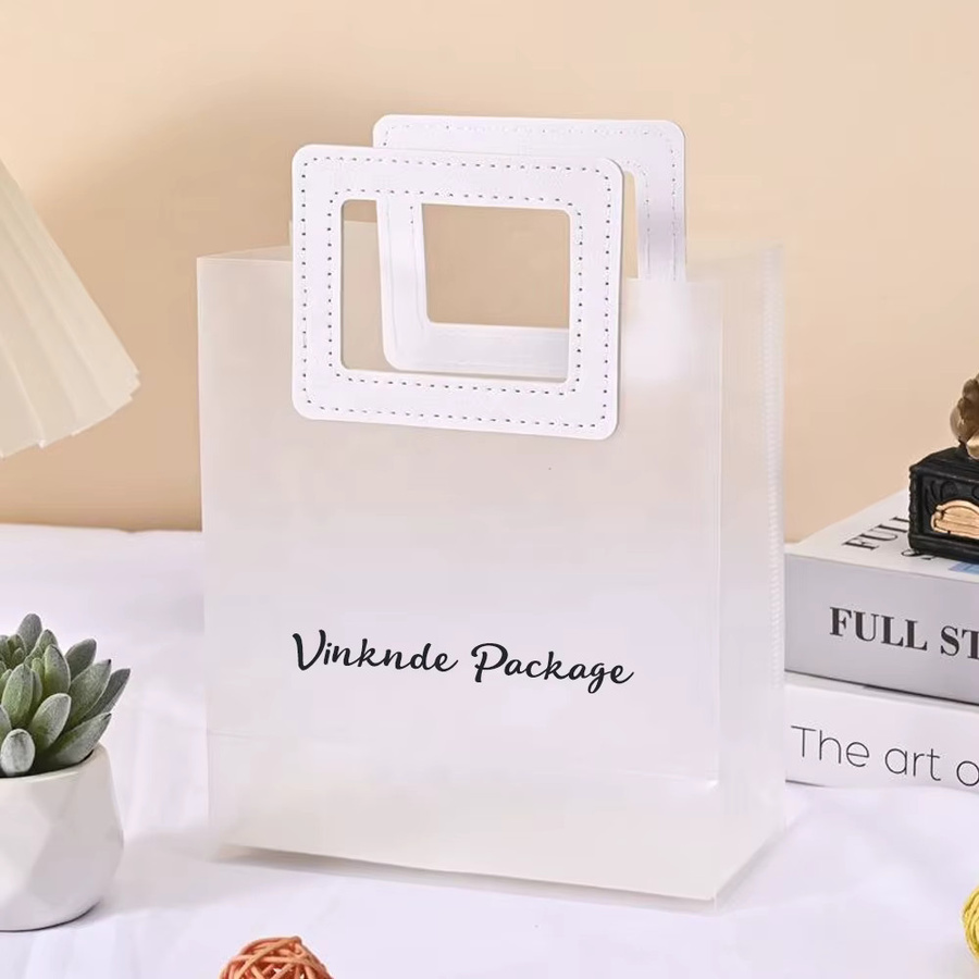 Transparente Süßigkeitentüten aus PVC mit PU-Griff für Hochzeiten und Babypartys - Bild 2