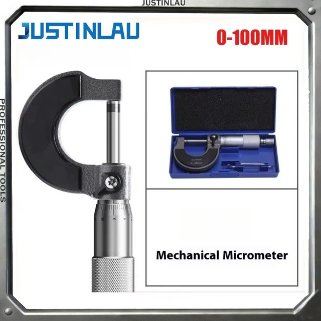 JUSTINLAU Mechanisches Außenmikrometer als präzises Messwerkzeug für Mikrometer-Messungen - Bild 1