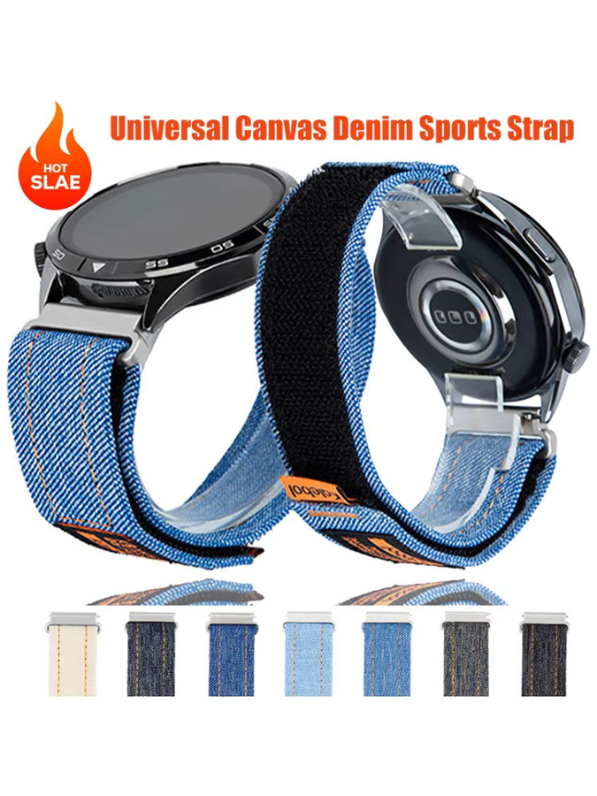 CHIICSMART Uhrenarmband Canvas, Blue, Vintage - Bild 6