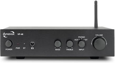 Dynavox VP-40 Stereo-Verstärker 2 x 20W Schwarz mit Bluetooth - Bild 1