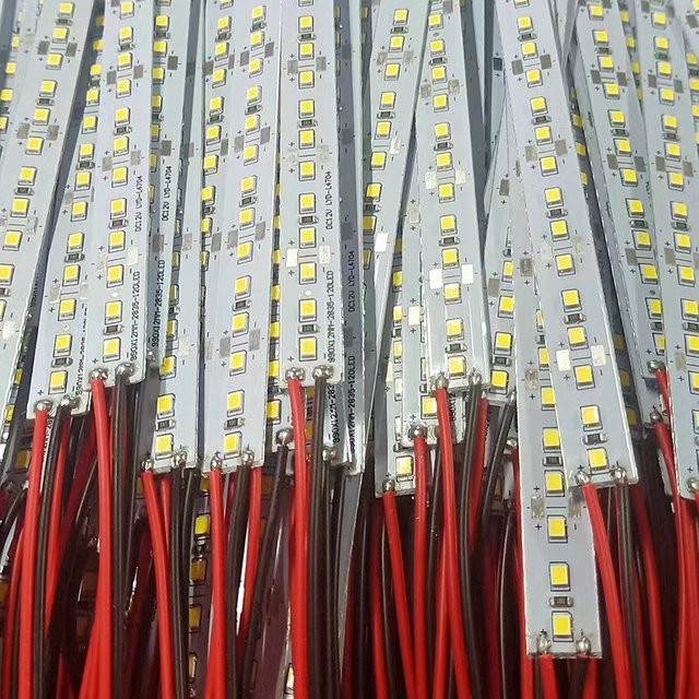 JOYPINJ LED-Hartstreifen Set 10 Stück, 144 LEDs/m, Warmweiß 3000K, für Juweliergeschäftsschrank und Möbel - Bild 1
