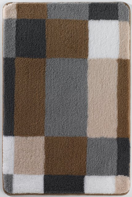 Badteppich EDGE rechteckig aus Polyacryl in Multicolour, B/T: 120 x 70 cm - Bild 1
