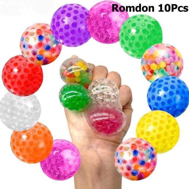 BC Pet Supplies Mini Squishy Stressbälle Spielset, 1,3 Zoll, weich - Bild 1