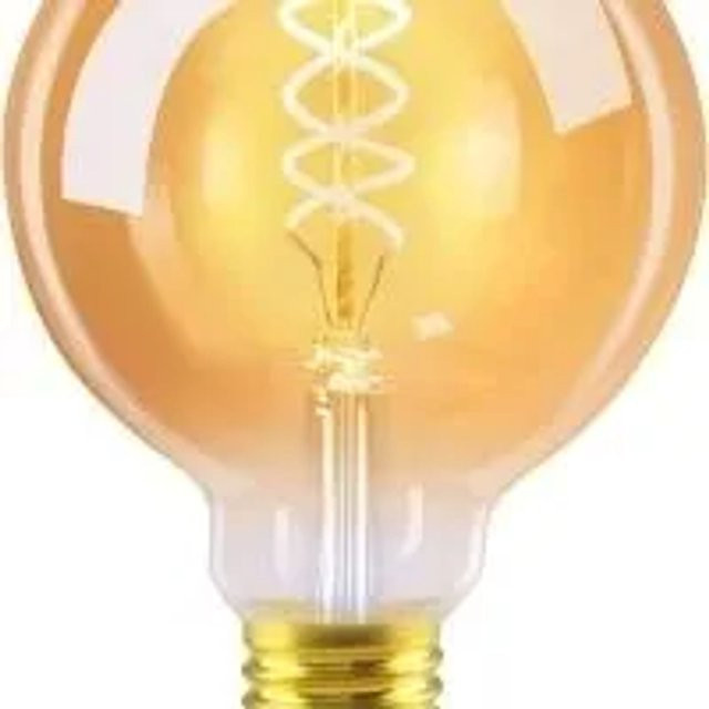 NETTLIFE LED Filament Leuchtmittel Globe aus Glas in Braun mit E27 Sockel und Warmweißem Licht - Bild 1