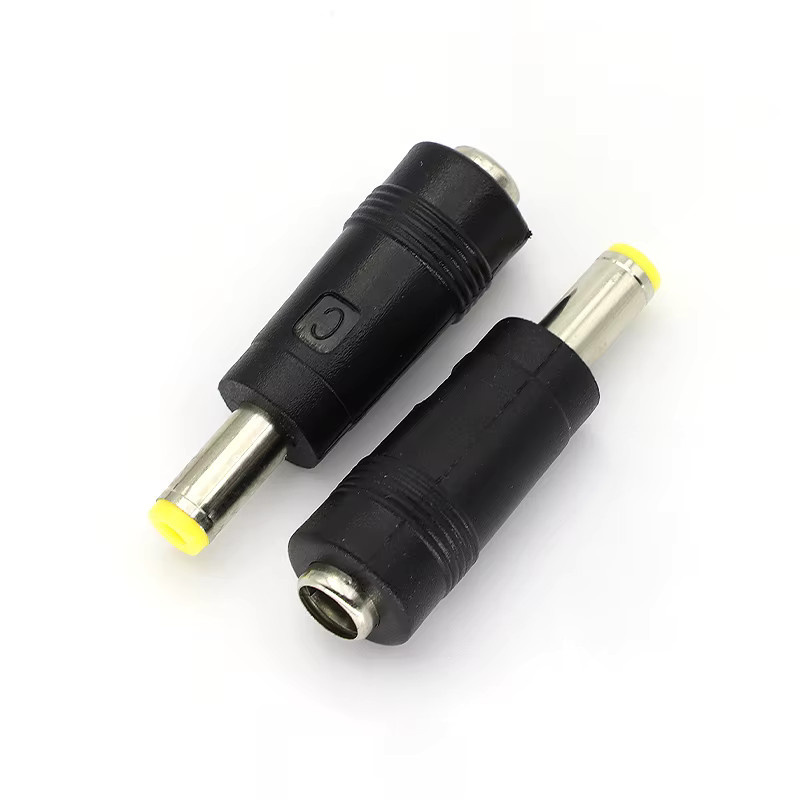JCD DC-Stromanschlussadapter Set, Buchse 5,5 x 2,1 mm auf Stecker 5,5 x 2,5 mm, Schwarz - Bild 1