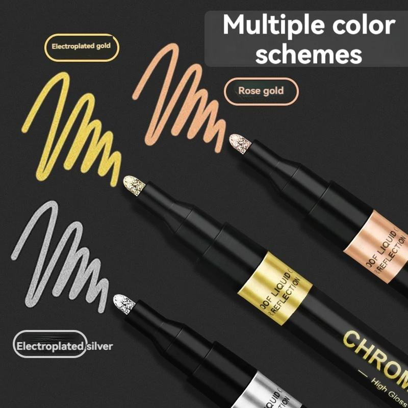 Galvanisierter Spiegel-Marker Farbstift Set in Gold und Silber für Auto-Styling und Kunsthandwerk - Bild 2