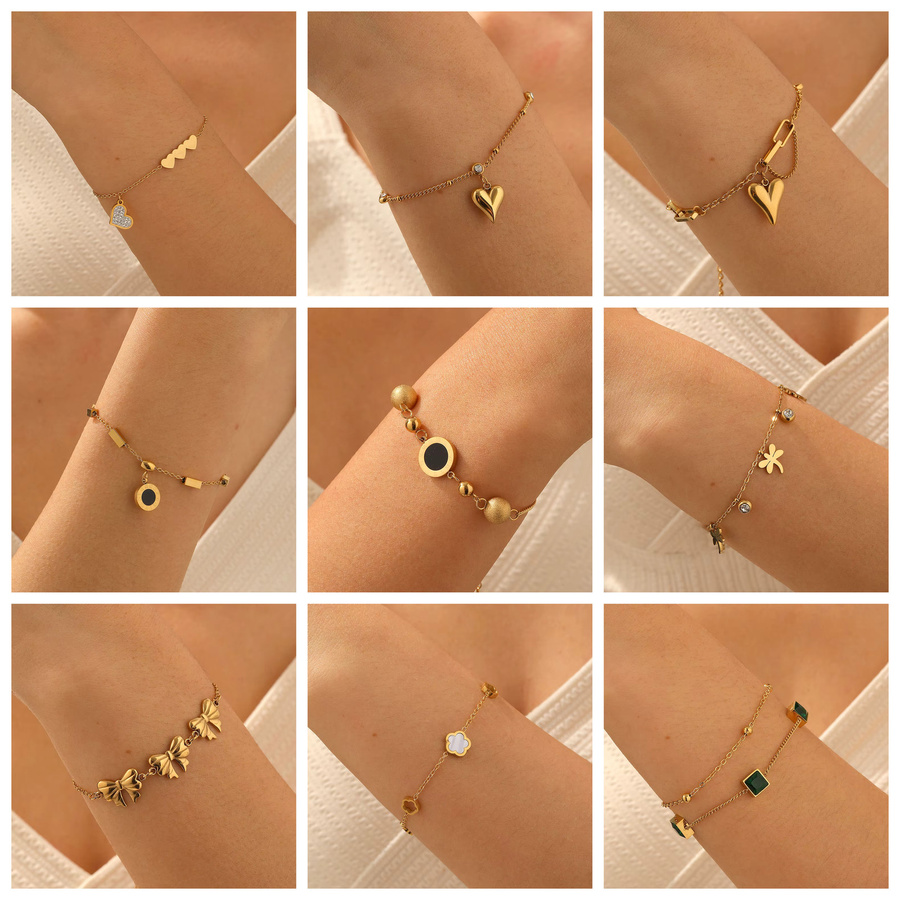 DIEYURO Armband, Edelstahl, Gold, Zirkonia, Damen - Bild 1