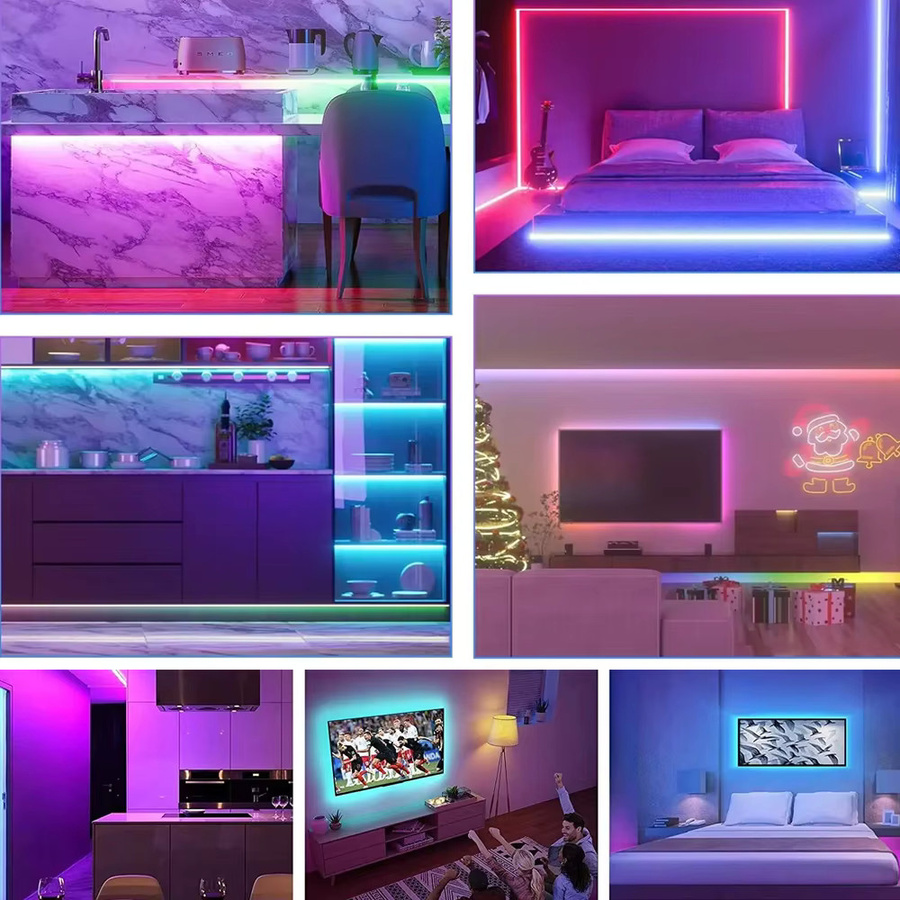 CENFAYA Homekit WiFi Smart COB RGB + CCT LED Streifen Licht, dimmbar, Multicolor, 12V - Bild 4
