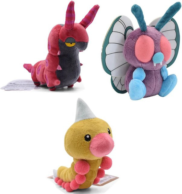 DUODUOBAO Pokémon Scolipede Butterfree Weedle Plüschtiere, gefüllte Sammelpuppe - Bild 1