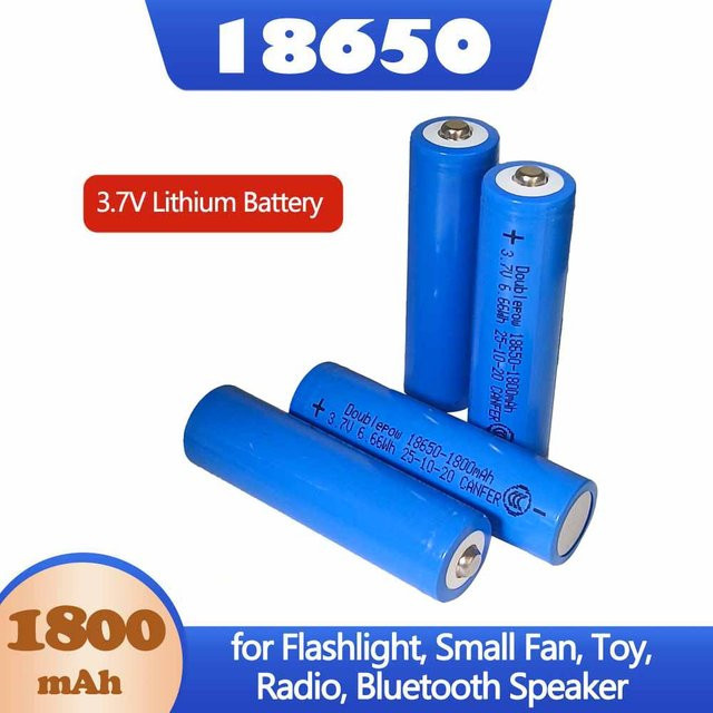 YTBNA Lithium-Ionen-Akku 18650, 1800 mAh, 3,7 V, Blau - Bild 1