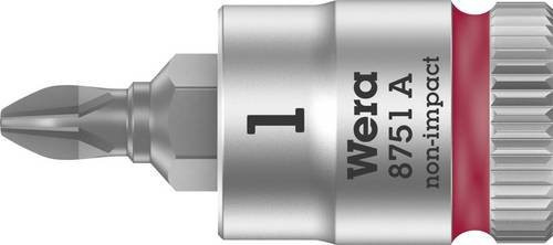 Wera Kreuzschlitz Phillips Steckschlüssel-Bit-Einsatz PH 1 in Silber, 6,3 mm - Bild 1