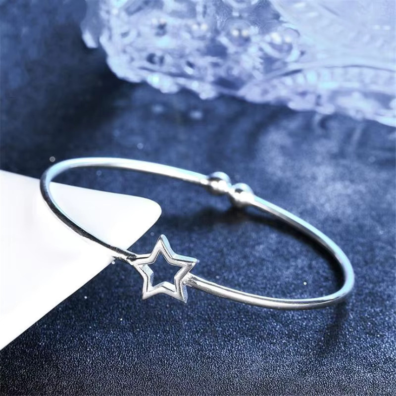 Damen-Armband 925 Silber, Fünfzackiger Stern - Bild 2
