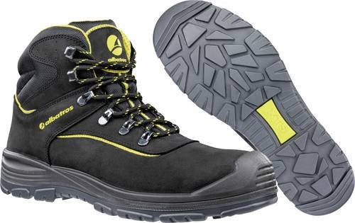 Albatros GRAVEL MID S3S Sicherheitsschuh aus Leder in Schwarz-Gelb, Größe 47 - Bild 1