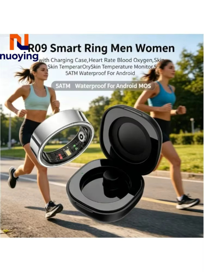 NUOYING Smart Ring, Edelstahl, Unisex, 5ATM wasserdicht - Bild 7