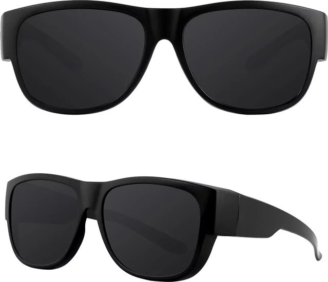 Maxjuli Wrap Around Sonnenbrille, Vollrand, Kunststoff, Schwarz, Unisex, polarisiert - Bild 1
