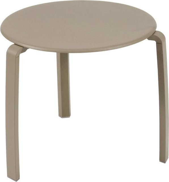 Fermob Alize Niedriger Tisch in Beige, runder Metalltisch für Garten und Terrasse - Bild 1