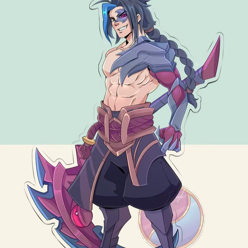 Bandai League of Legends Viego Sett Yone Kayn Acryl Anime Cartoon Sammlerstücke - Bild 3