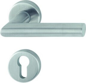 Hoppe Rosettengriff aus Edelstahl in Silber - Bild 1