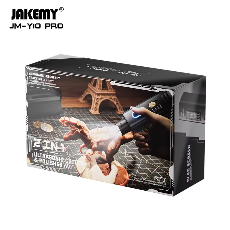 TEBAK JM-Y10 PRO Ultraschall-Schneidegerät 30W 40KHz Handgehaltenes Elektrisches Schneidewerkzeug in Schwarz für 3D-Drucke, Acryl, Kunststoff und Holz - Bild 5