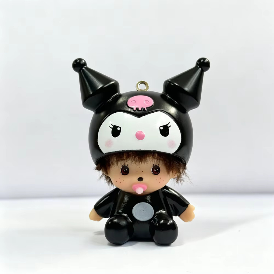 Sanrio Kuromi Melody Hello Kitty Monchhichi Puppen-Schlüsselanhänger - Bild 2