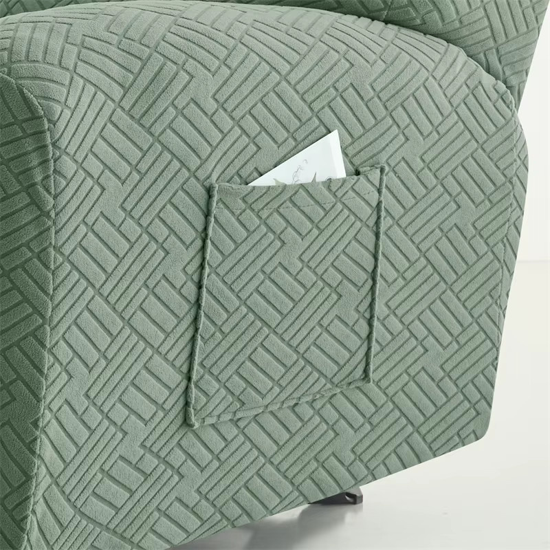Yupartex 4-teiliges Sofa-Schonbezug-Set aus Jacquard in Grün mit rutschfester Oberfläche und Aufbewahrungstasche - Bild 4