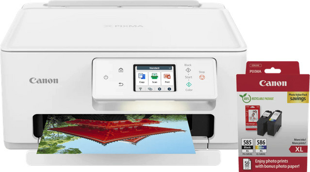 Canon PIXMA TS7650i Inkjet-Multifunktionsgerät mit Wi-Fi und USB-C inklusive XL-Reservepatronen und Fotopapier - Bild 1