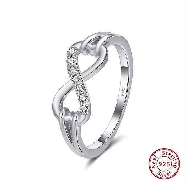 Ring 925 Sterlingsilber, 14K Gold, Zirkonia, Damen - Bild 1