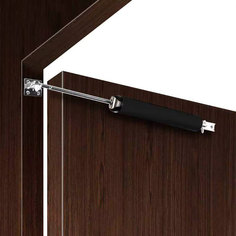 Automatischer Türschließer von Shunmaii aus Aluminiumlegierung mit einstellbarer Pufferkraft und Soft-Close-Funktion für bis zu 35 kg in Schwarz oder Silber - Bild 2