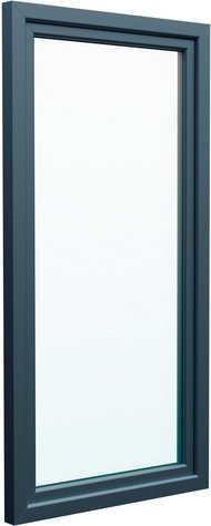 Josef Meeth Balkontür mit 3-fach Wärmeisolierverglasung, Kunststoff, silberfarben, B/H: 110 x 200 cm, DIN rechts - Bild 1