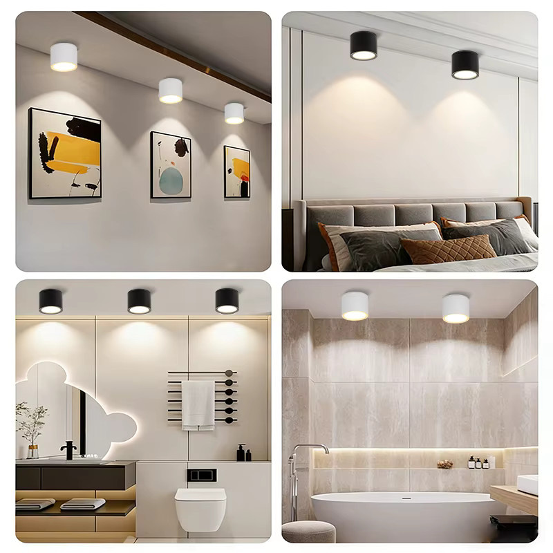CANMEIJIA Wasserdichter LED-Downlight GX53 Spot aus Aluminium in Weiß mit austauschbarer Glühbirne für Wohnzimmer und Schlafzimmer - Bild 5