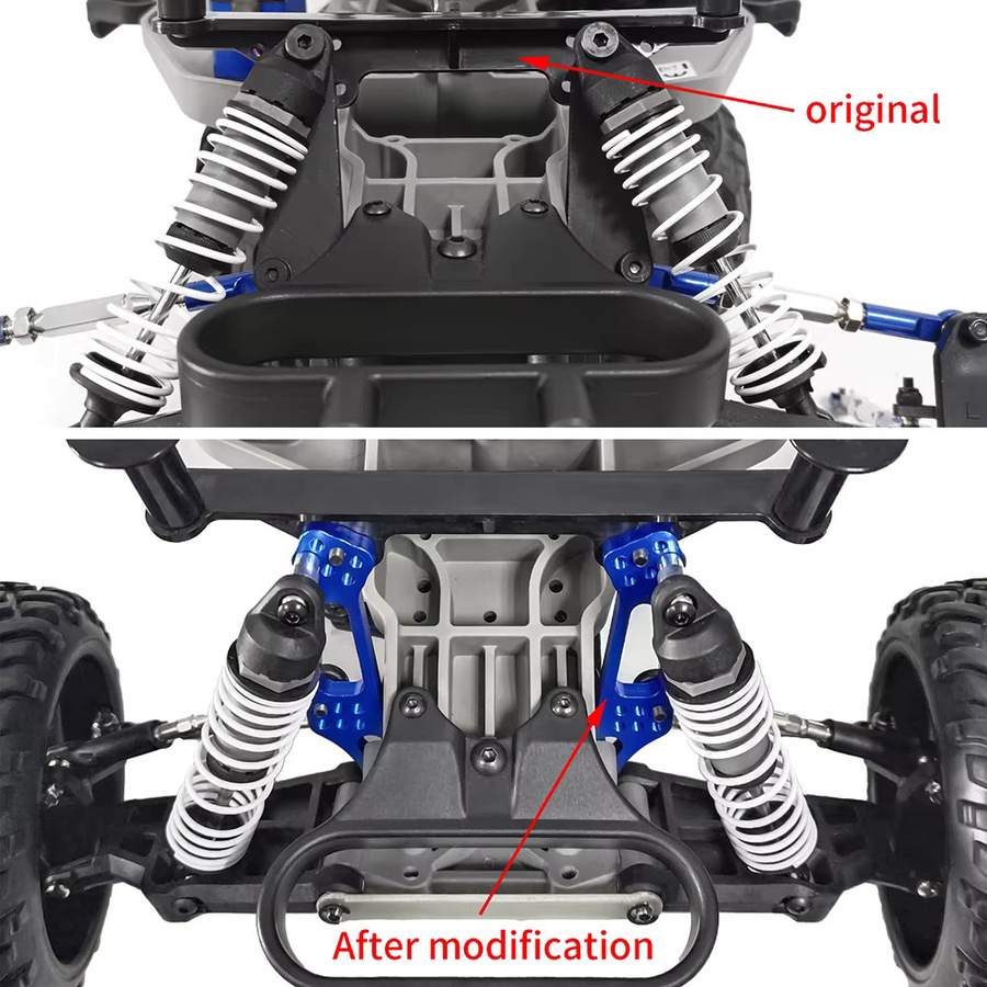 Axspeed Stoßdämpfer Querlenker, Metall, Blau, Zubehör für RC Auto - Bild 4