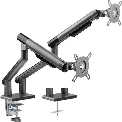 My Wall Monitor-Tischhalterung HL 23-2L für 2 Displays von 43,2 cm bis 81,3 cm, Schwarz, drehbar und neigbar - Bild 1