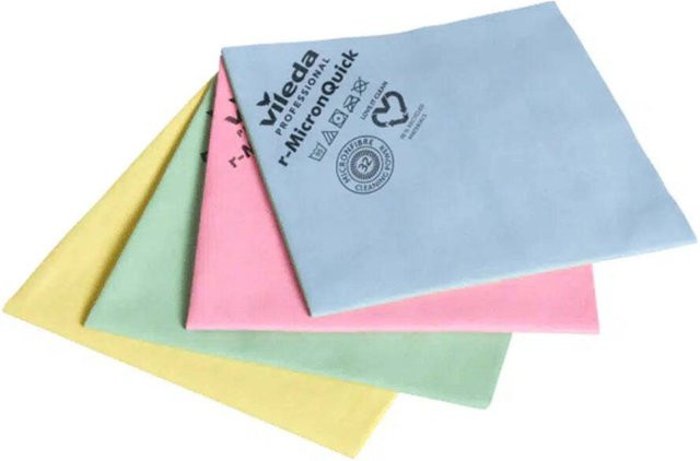 Vileda r-MicronQuick Microfasertuch Set, 5 Stück, grün, Breite: 38 cm - Bild 1