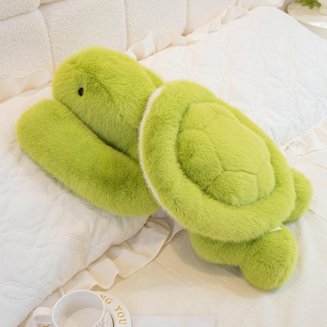 GDzaccly Grüne Schildkröte Frosch Plüschtier Puppe 30cm - Bild 1