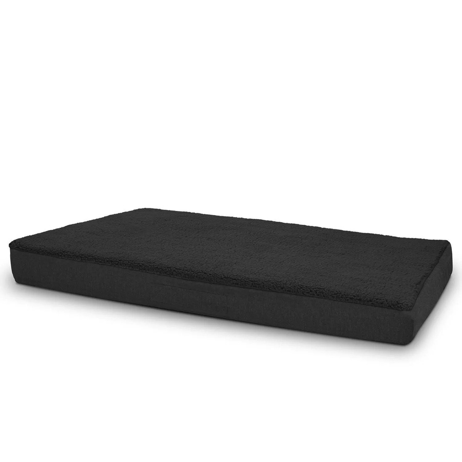 Petzzz Hundebett Leo in Weiß mit orthopädischem Memory Foam und Teddy-Material, B/T: 100 x 65 cm - Bild 2