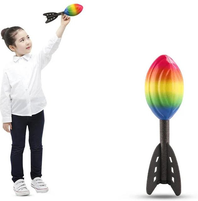Discover Intime Raketenförmiger Schaumstoff-Dartball, Outdoor-Spielzeug, ab 3 Jahre - Bild 1