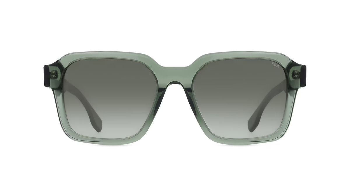 Fila FIASFI458 Sonnenbrille, Vollrand, quadratisch, Kunststoff, Unisex, grün - Bild 1