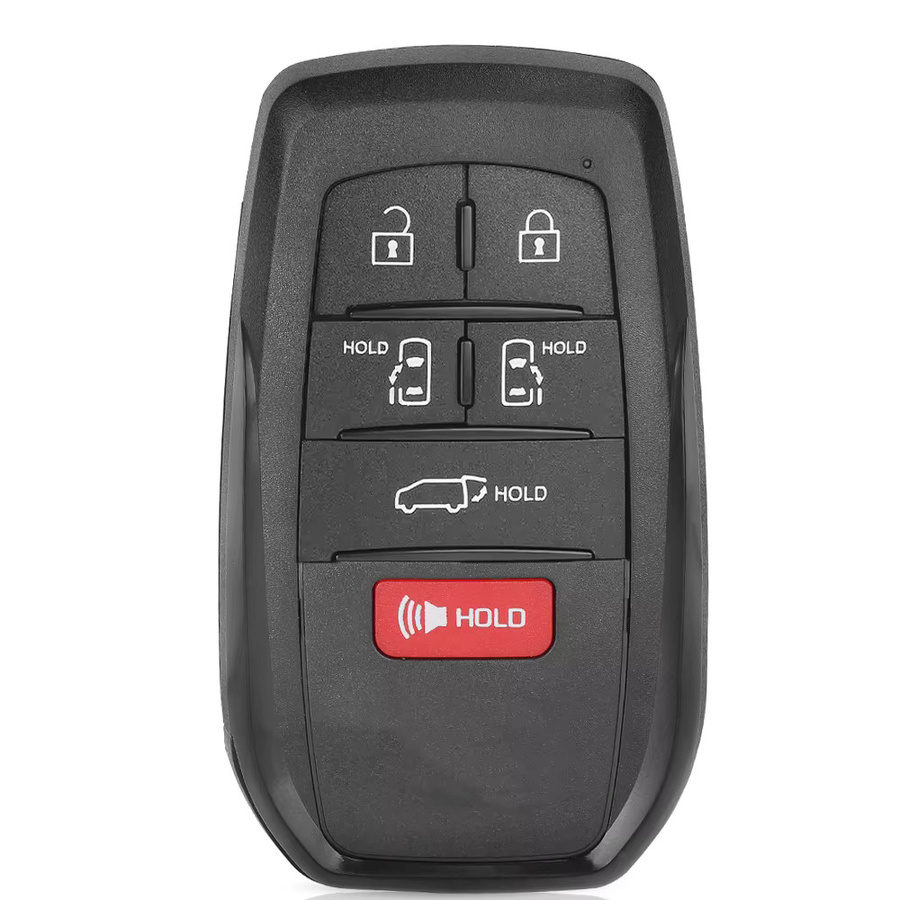 DIYKEY Smart-Remote-Schlüsselanhänger für Toyota Sienna 2021 bis 2025, Farbe: Schwarz, Frequenz: 314,3 MHz, Modell: 231451-3041 HYQ14FBX - Bild 3