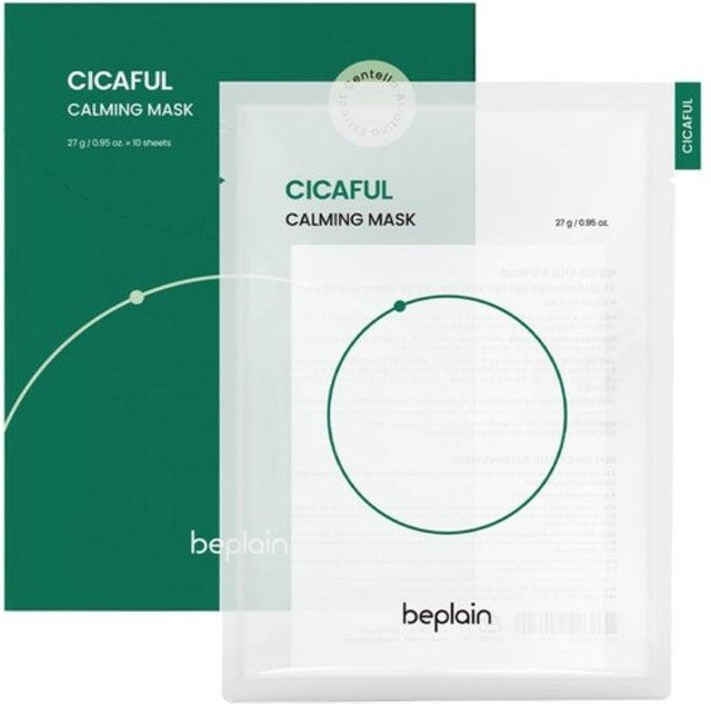 BEPLAIN Cicaful Beruhigende Masken Set, 27g x 10 Blatt, Centella Asiatica - Bild 1