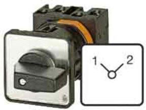Eaton Umschalter 3pol. T0-3-8222/E Schwarz IP65 Einbau - Bild 1