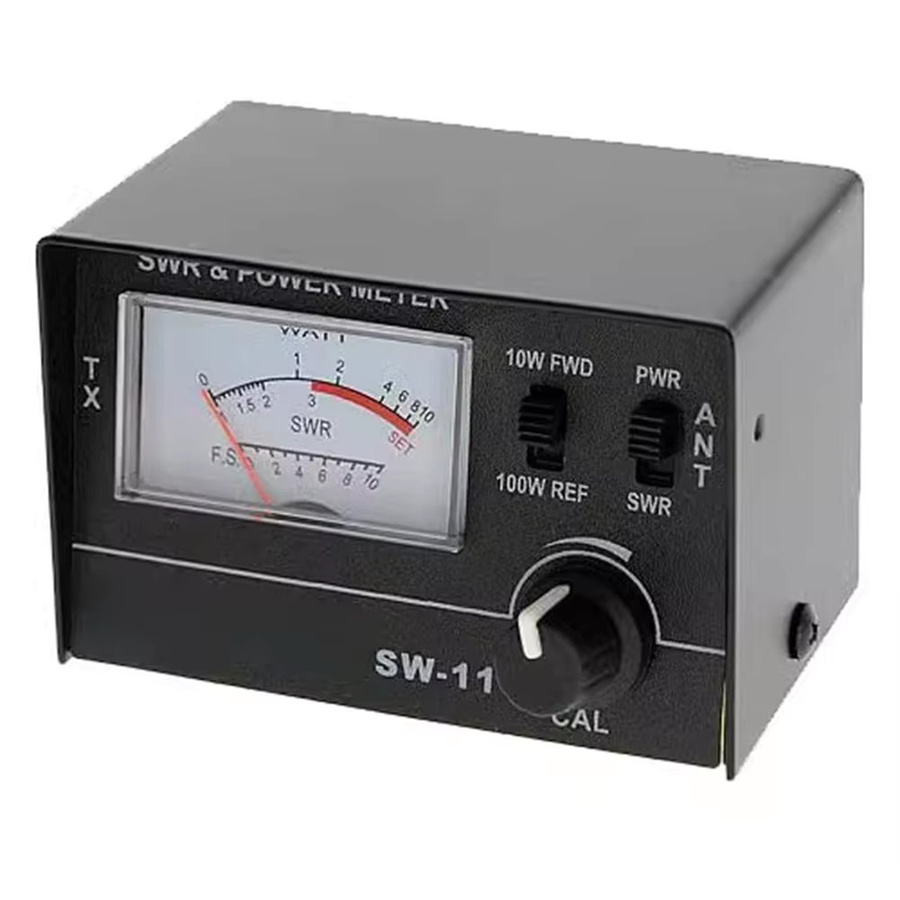 TOOLTOP SW-111 Analoger SWR-Tester 100W VSWR Leistungsmesser für CB-Funkantennen 27-30MHz in Schwarz - Bild 3